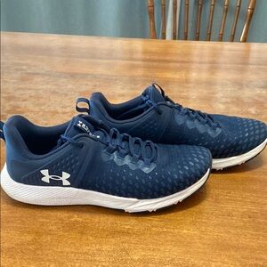 Under Armour Blue and White Athletic Shoes with Breathable Fabric